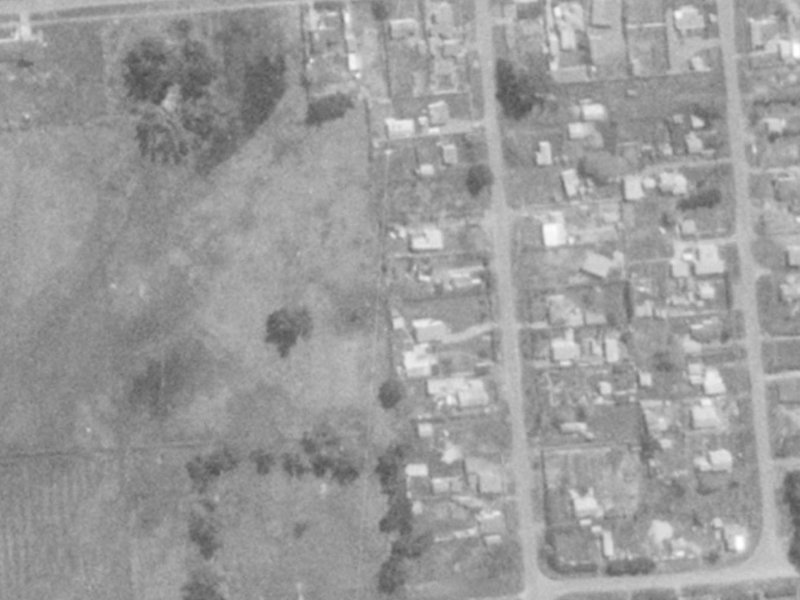 16 Charon Street from the air, 1975-1979
