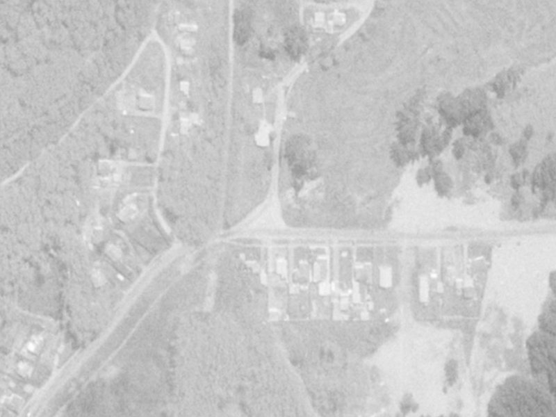 196 Kainga Road from the air, 1975-1979