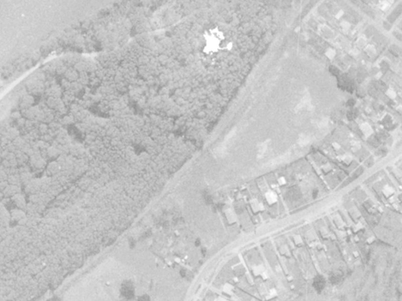 113 Kainga Road from the air, 1975-1979