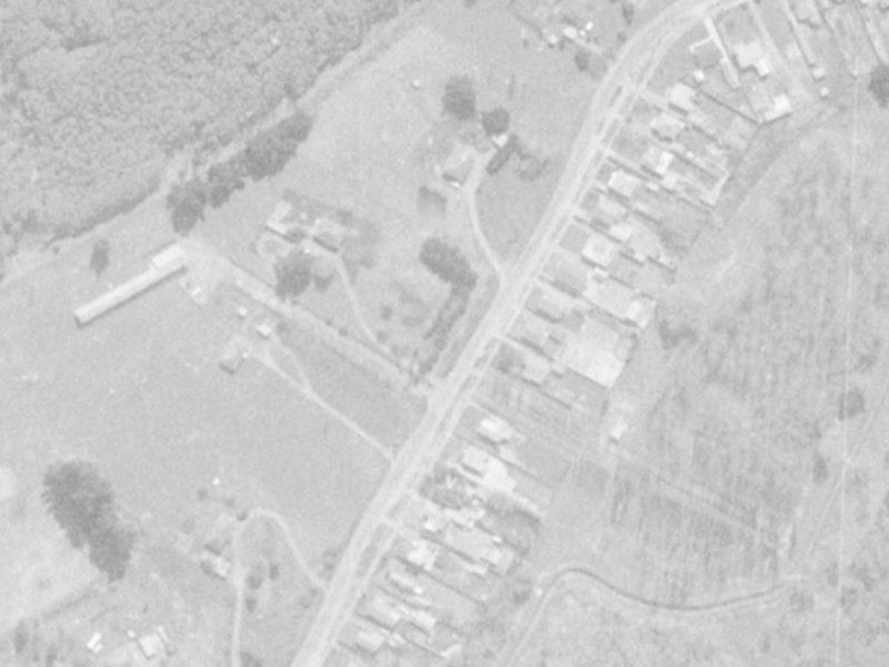 96 Kainga Road from the air, 1975-1979
