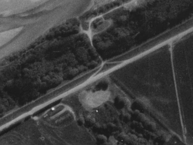 207 Coutts Island Road from the air, 1975-1979