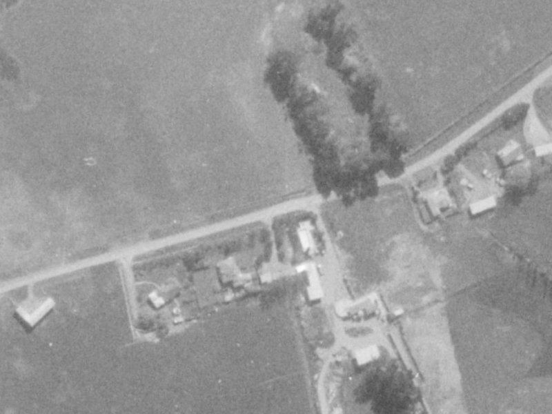 219–231 Spencerville Road from the air, 1975-1979