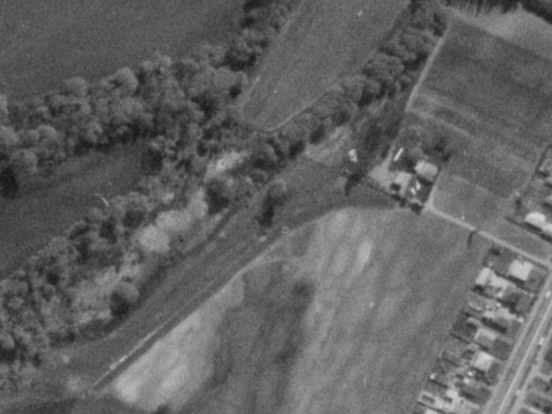 61 Rushmore Drive from the air, 1975-1979