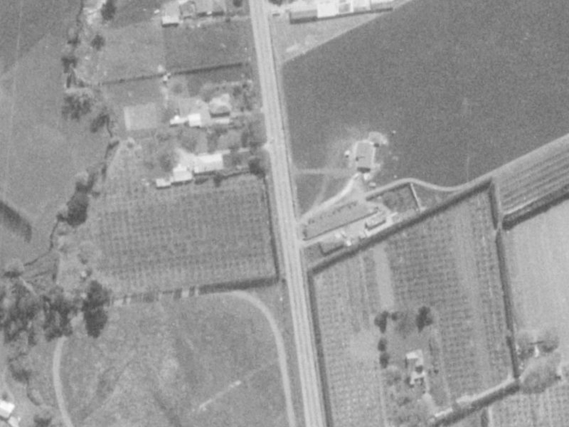 690 Marshland Road from the air, 1975-1979