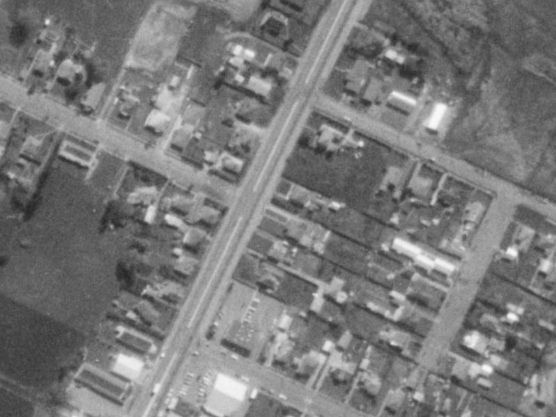 820 Main North Road from the air, 1975-1979