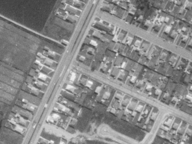 808 Main North Road from the air, 1975-1979