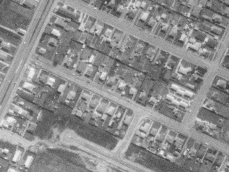 15A Donegal Street from the air, 1975-1979