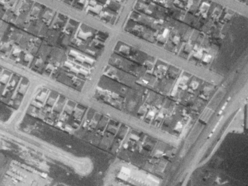 39 Donegal Street from the air, 1975-1979