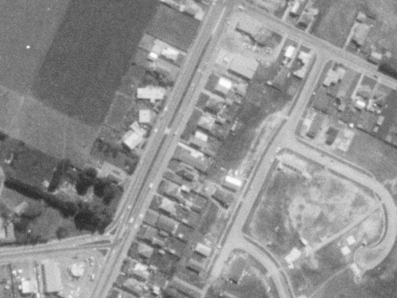 Main N Road from the air, 1975-1979