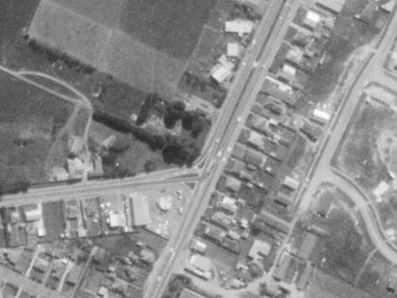 4F Main North Road from the air, 1975-1979