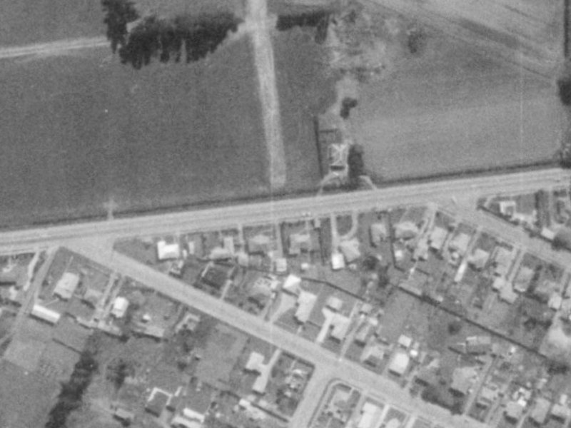 47B Johns Road from the air, 1975-1979