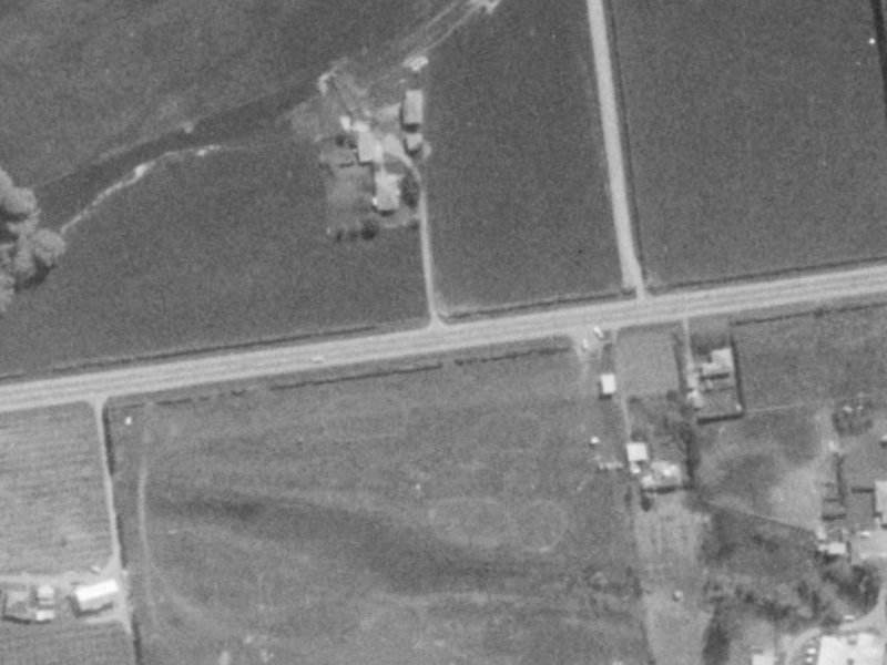 Johns Road from the air, 1975-1979