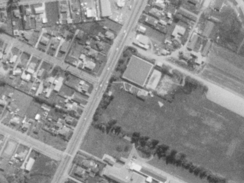 710A Main North Road from the air, 1975-1979