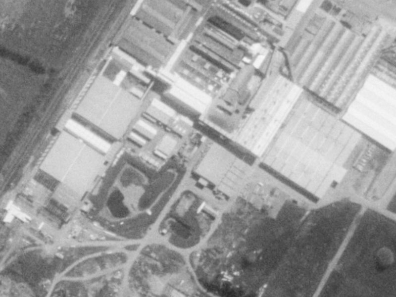 Frank Coxon Road from the air, 1975-1979
