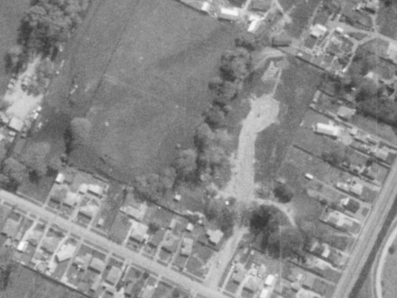 45 Sefton Street from the air, 1975-1979