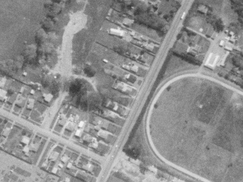 651 Main North Road from the air, 1975-1979