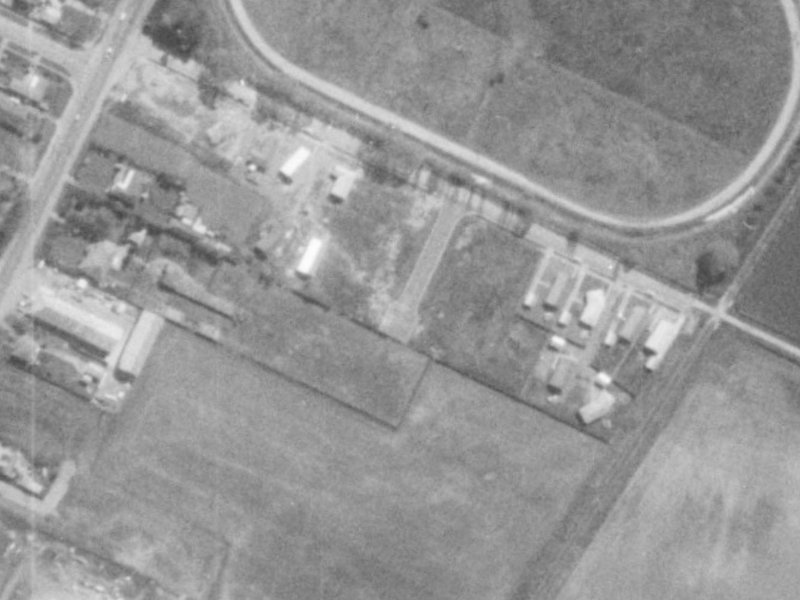 Halligan Place from the air, 1975-1979