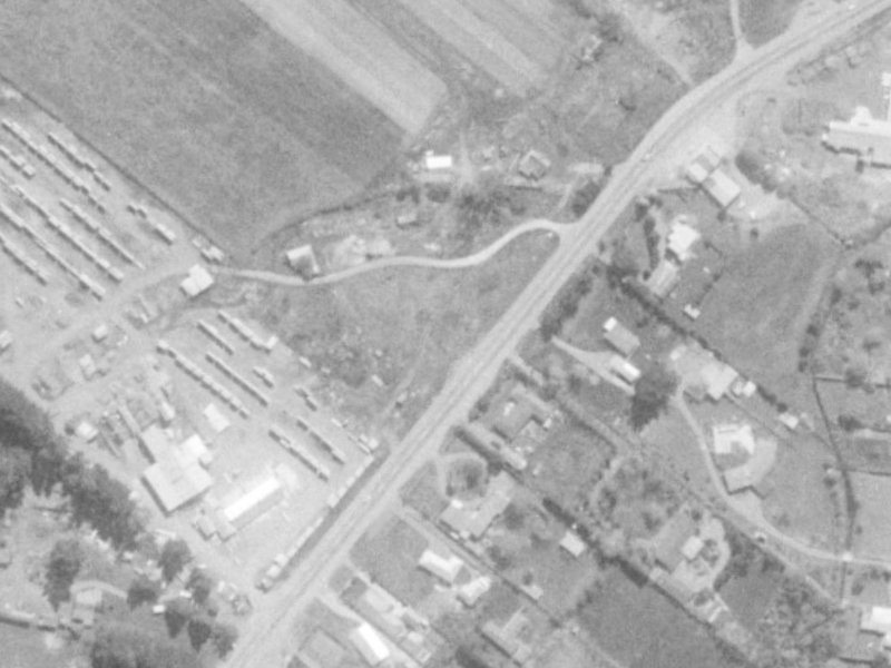 455 Johns Road Service Lane from the air, 1975-1979