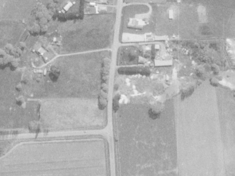296 Gardiners Road from the air, 1975-1979