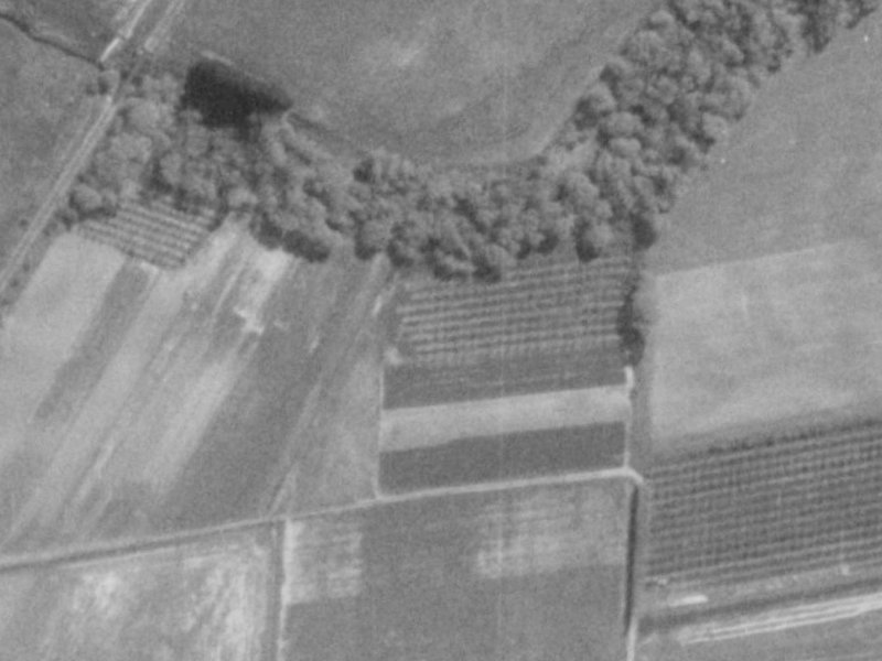 36 Willowview Drive from the air, 1975-1979