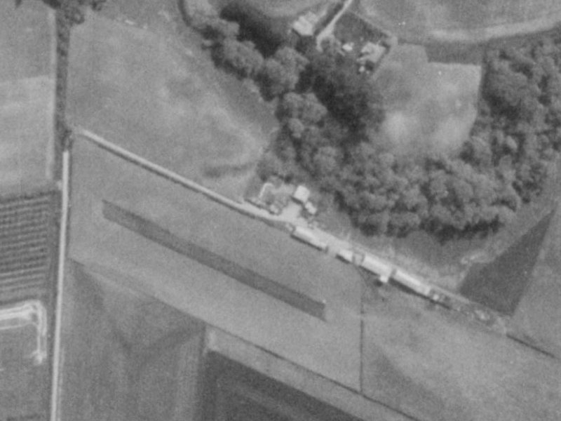 74 Willowview Drive from the air, 1975-1979