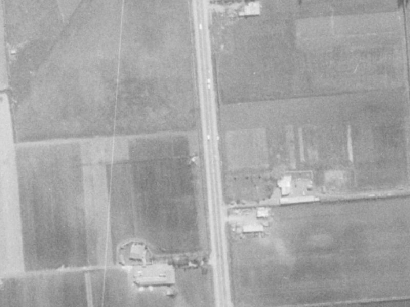 525–543 Marshland Road from the air, 1975-1979