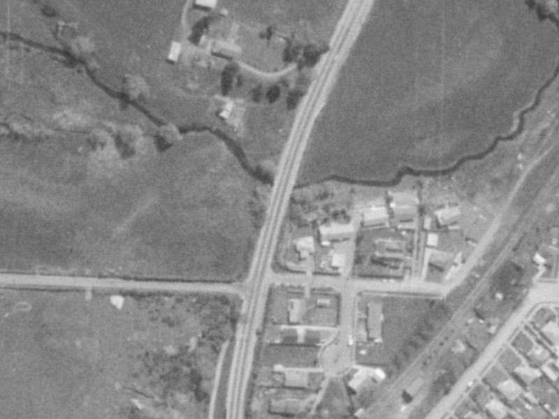 Cunliffe Road from the air, 1975-1979