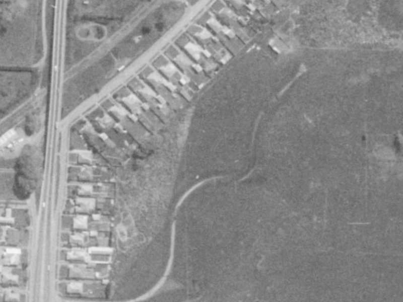 25A Creese Place from the air, 1975-1979