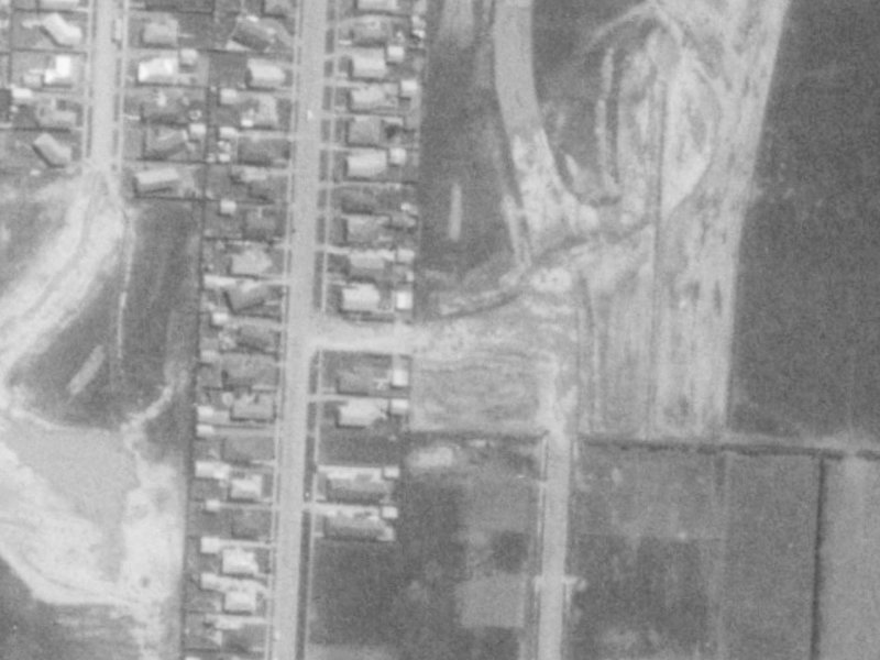 Exton Street from the air, 1975-1979