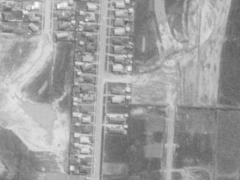 220 Grimseys Road from the air, 1975-1979