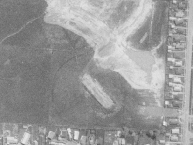 69 Solomon Avenue from the air, 1975-1979