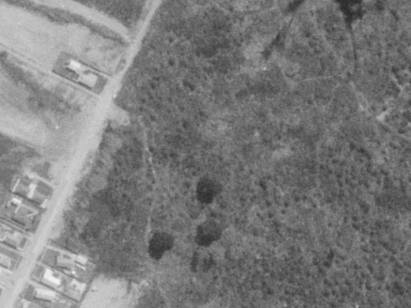 Wisteria Place from the air, 1975-1979