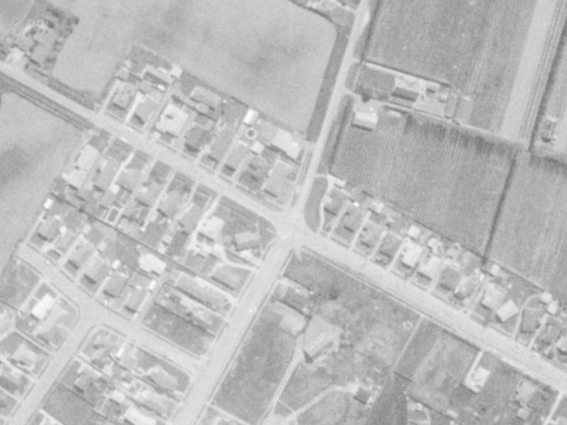 203 Highsted Road from the air, 1975-1979