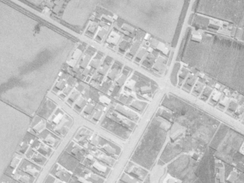 Highsted Road from the air, 1975-1979