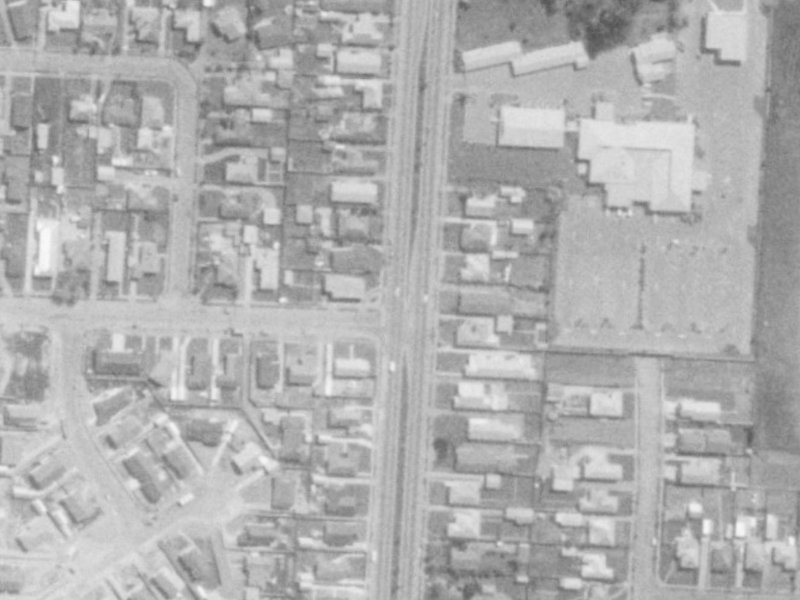 365–367 Main North Road from the air, 1975-1979