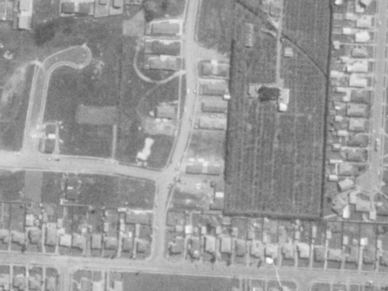 14A Salford Avenue from the air, 1975-1979
