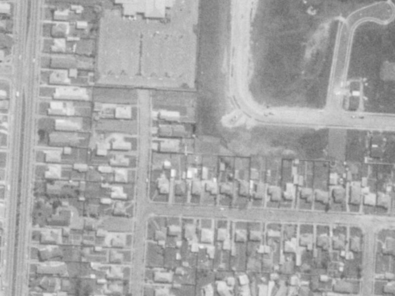 29A Chipping Lane from the air, 1975-1979