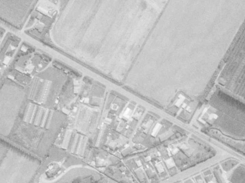 400 Sawyers Arms Road from the air, 1975-1979