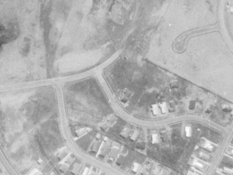 28 Ingrid Street from the air, 1975-1979