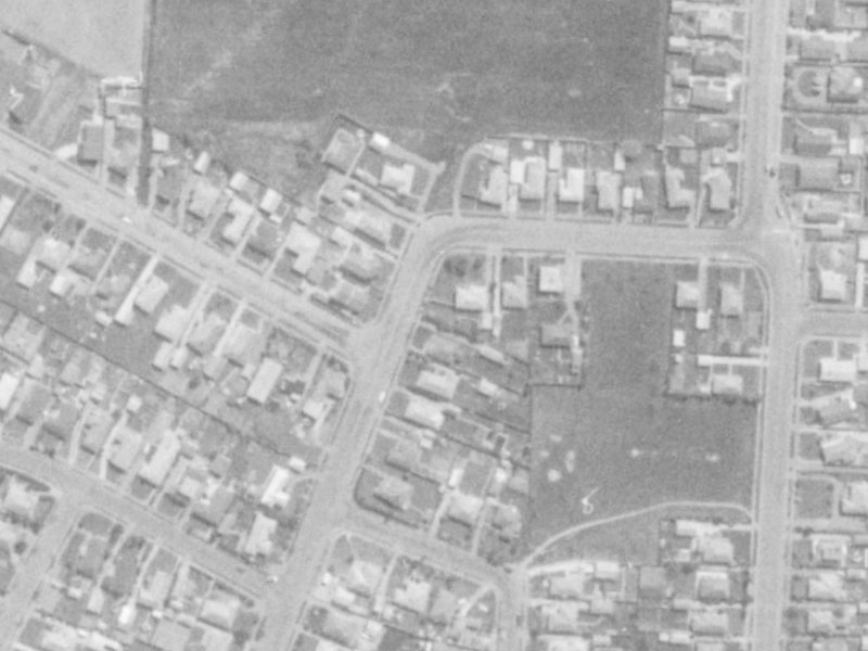 56 Grampian Street from the air, 1975-1979