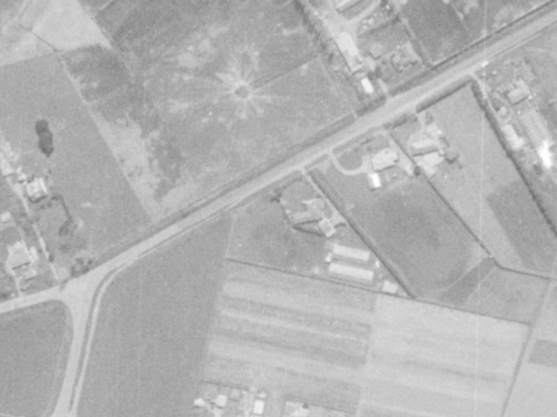 117 Waimakariri Road from the air, 1975-1979