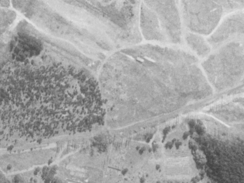 40E Pohutukawa Crescent from the air, 1975-1979