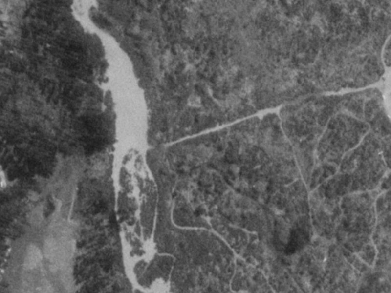 19 Sandalwood Place from the air, 1975-1979