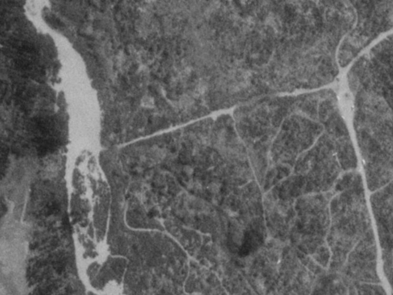 Sandalwood Place from the air, 1975-1979
