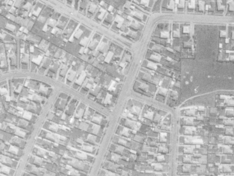 47 Grampian Street from the air, 1975-1979