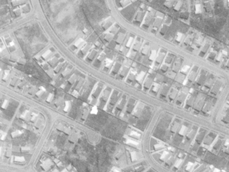 151 Queenspark Drive from the air, 1975-1979