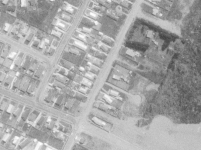 51E Inwoods Road from the air, 1975-1979