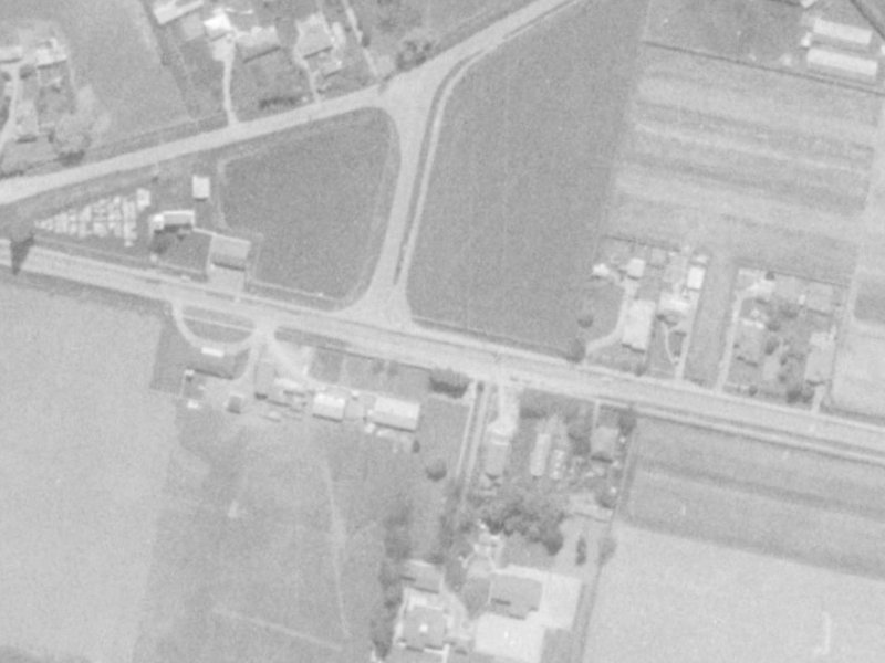734 Harewood Road from the air, 1975-1979
