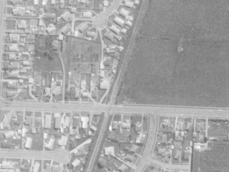 62B Tuckers Road from the air, 1975-1979