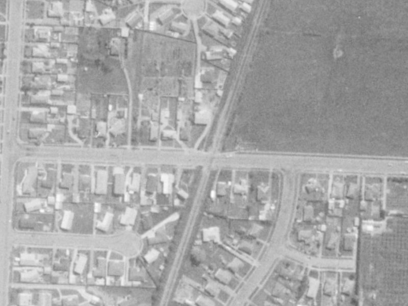 62 Tuckers Road from the air, 1975-1979